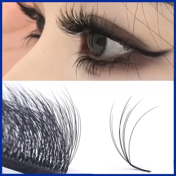 False eyelashes double-pointed air flat hair zero-touch CD curling soft mink hair grafted false eyelashes Qingdao