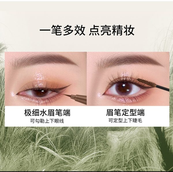 Three-dimensional double-ended eyebrow pencil with long-lasting shape, no makeup removal, no smudging, waterproof and sweat-proof eyebrow creamSecond-use eyeliner wholesale - Image 4