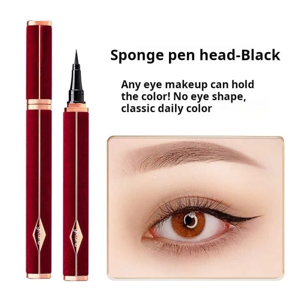 Velvet eyeliner, ultra-fine, waterproof, sweat-resistant, long-lasting, not easy to smudge, quick-drying liquid eyeliner - Image 3